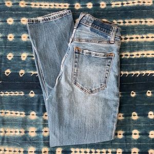 Abercrombie Ankle Straight Ultra High Rise Denim